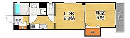 ラモーナ出口 1LDKの間取図画像