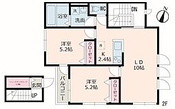 フォレスタ駒沢A 2LDKの間取図画像