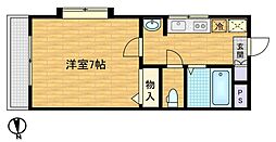 ゼルコバ宮町 1Kの間取図画像