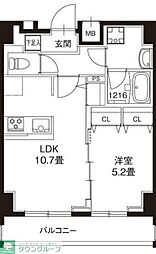 レオーネ錦糸町II 4階1LDKの間取り