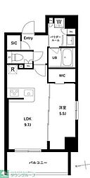 JR常磐線 綾瀬駅 徒歩8分の賃貸マンション 3階1LDKの間取り