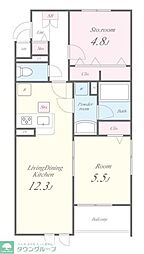 ロコエトワール 2階1SLDKの間取り