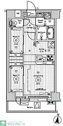 東武伊勢崎線 五反野駅 徒歩10分の賃貸マンション 9階1Kの間取り