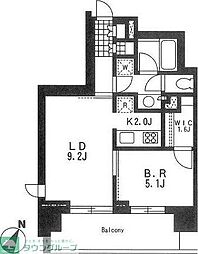 ＬａＳａｎｔｅ千駄木 10階1LDKの間取り