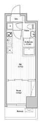アーバンパーク日暮里 4階1DKの間取り