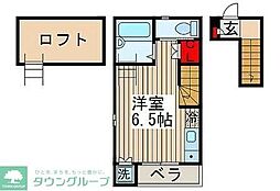 DREAM1 2階ワンルームの間取り