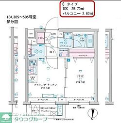 京成押上線 京成立石駅 徒歩10分の賃貸マンション 3階1DKの間取り