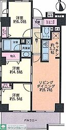 アーク金町レジデンス 6階3LDKの間取り