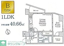 京成押上線 京成曳舟駅 徒歩8分の賃貸マンション 6階1LDKの間取り