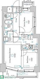 東武伊勢崎線 鐘ヶ淵駅 徒歩2分の賃貸マンション 2階1SLDKの間取り