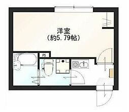 京成本線 堀切菖蒲園駅 徒歩10分の賃貸アパート 2階1Kの間取り