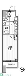 JR総武線 亀戸駅 徒歩4分の賃貸マンション 9階1Kの間取り
