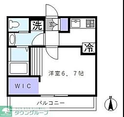 Legare東向島 102 1階ワンルームの間取り