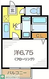ラウンドエイト第3 1Kの間取図画像