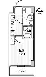 ALTERNA四つ木 1Kの間取図画像
