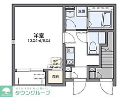 LEONEXTエーデルハイム 1Kの間取図画像