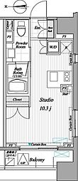 レジディア錦糸町2 ワンルームの間取図画像