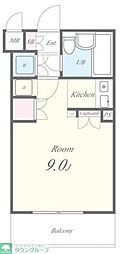 リラッサ柴又 1Kの間取図画像