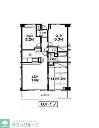 ドゥーブル水元 3LDKの間取図画像