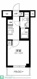 ライジングプレイス堀切 1Kの間取図画像