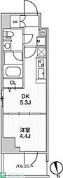 リテラス南千住サウス 1DKの間取図画像