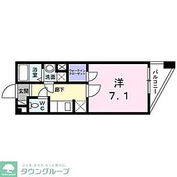 カサヴェルデ 1Kの間取図画像