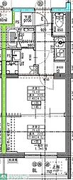 ラヴィエール住吉駅前 2Kの間取図画像