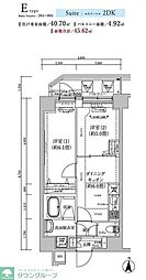 足立区東和2丁目マンション 2DKの間取図画像