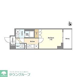 OPENBLOOM綾瀬 1LDKの間取図画像