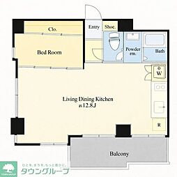押上PARKSQUARE 1LDKの間取図画像