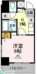 ソシア船堀 1Kの間取図画像
