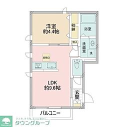 MaisondelaPensee 1LDKの間取図画像