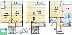 MORGEN ROTE 3LDKの間取図画像