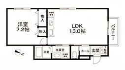 メゾンヤード 1LDKの間取図画像