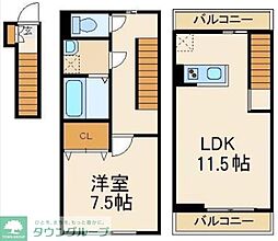 エスパーダ新小岩 1LDKの間取図画像