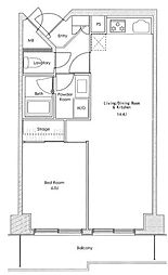 グレイスコート 1LDKの間取図画像