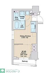 ラクレイス曳舟 1DKの間取図画像
