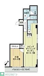 マンション新小岩 1LDKの間取図画像