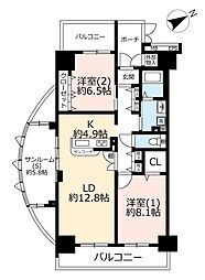 間取図画像 2LDK