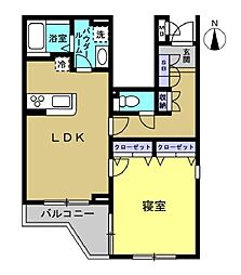 東京メトロ丸ノ内線 中野坂上駅 徒歩6分の賃貸マンション 1階1LDKの間取り