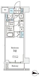 JR中央本線 中野駅 徒歩10分の賃貸マンション 6階1Kの間取り