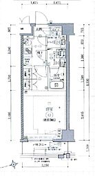 JR総武線 東中野駅 徒歩6分の賃貸マンション 1階1Kの間取り