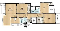 JR総武線 大久保駅 徒歩6分の賃貸マンション 3階3LDKの間取り
