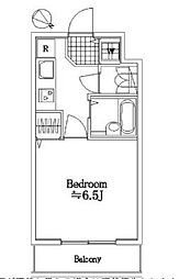 ルーブル中野南台 1Kの間取図画像
