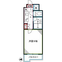 ルーブル北新宿 1Kの間取図画像