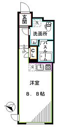 EXAM西新宿 ワンルームの間取図画像