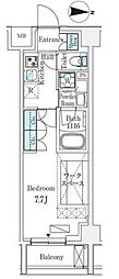 ARKMARK新宿西落合 1Kの間取図画像