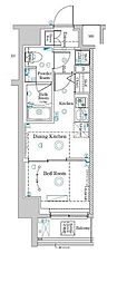 Raffistar中野本町 1DKの間取図画像