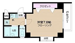 ビルトモア西新宿 1Kの間取図画像