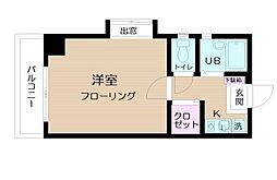 ビルトモア西新宿 1Kの間取図画像